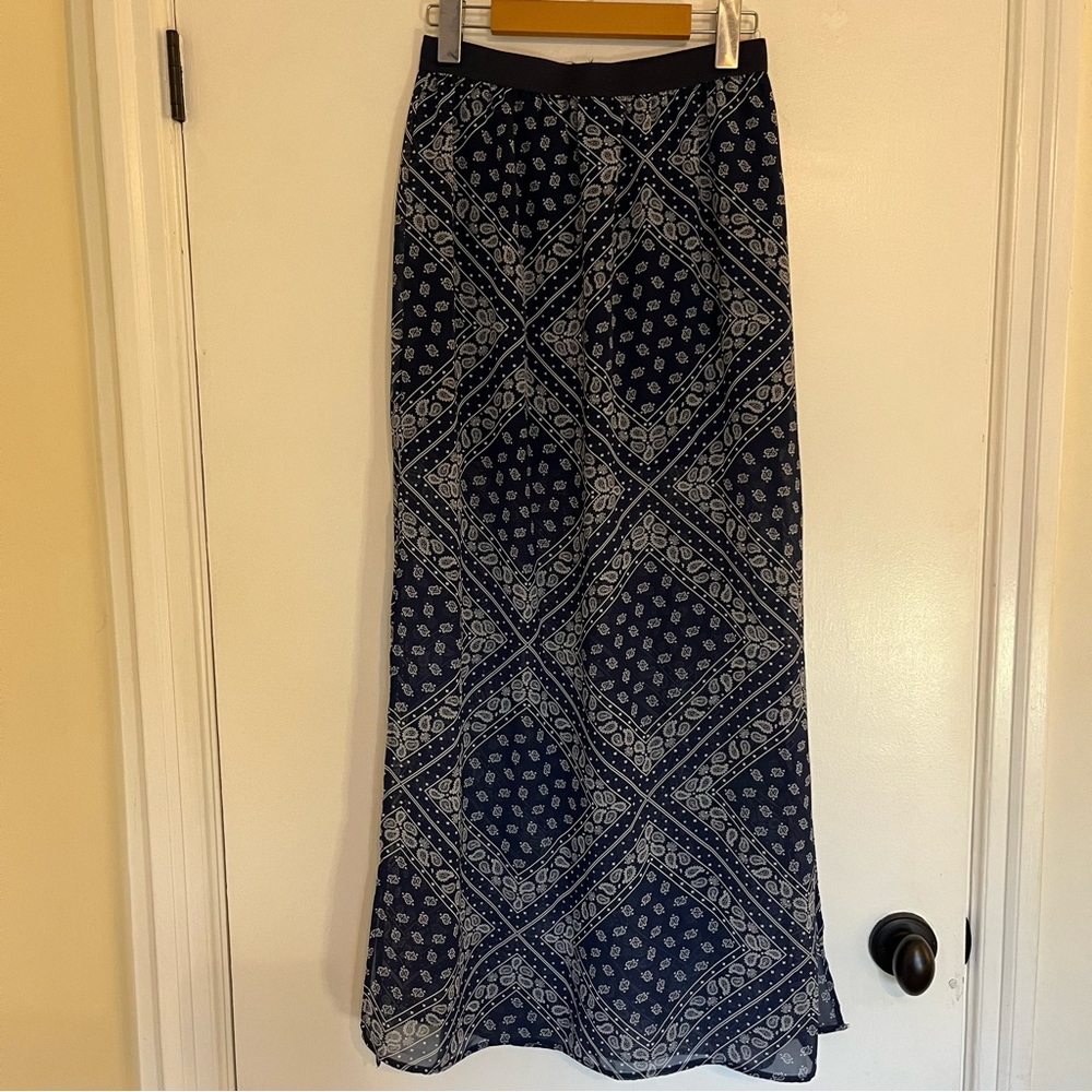 H&M sheer bandana print skirt, size 6